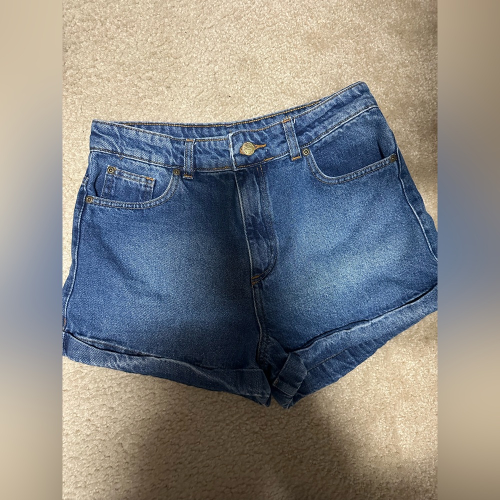 Farm Rio Blue Denim Shorts